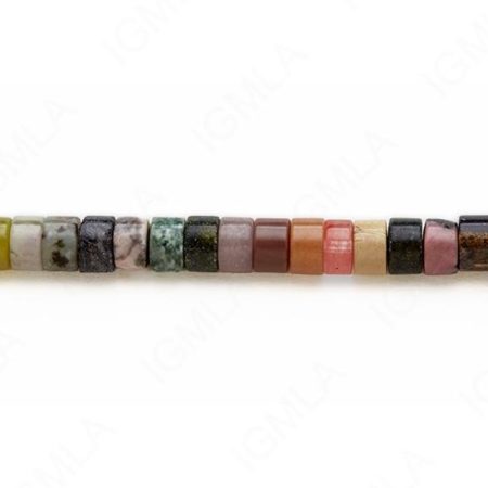 15-16″ 8mm Multi Stone Heishi Plain Beads