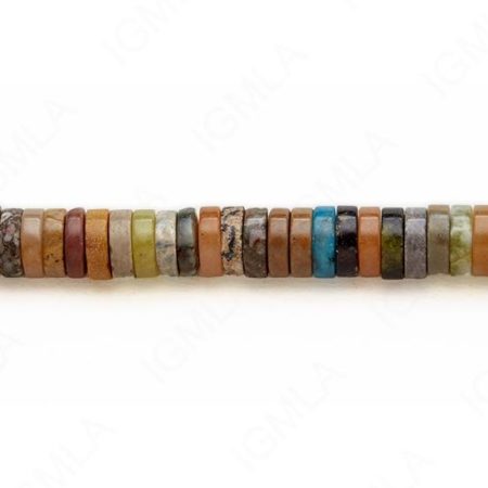 15-16″ 10X3mm Multi Stone Heishi Plain Beads