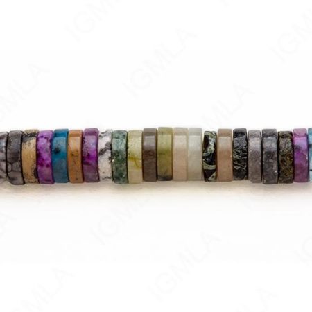 15-16″ 12X3mm Multi Stone Heishi Plain Beads