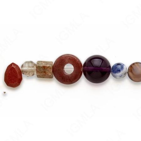 15-16″ Mix Multi Stone Mix Shapes Plain Beads