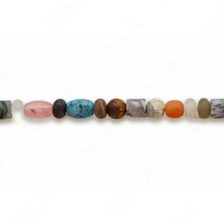15-16″ 4-6mm Multi Stone Mix Shapes Matt Beads