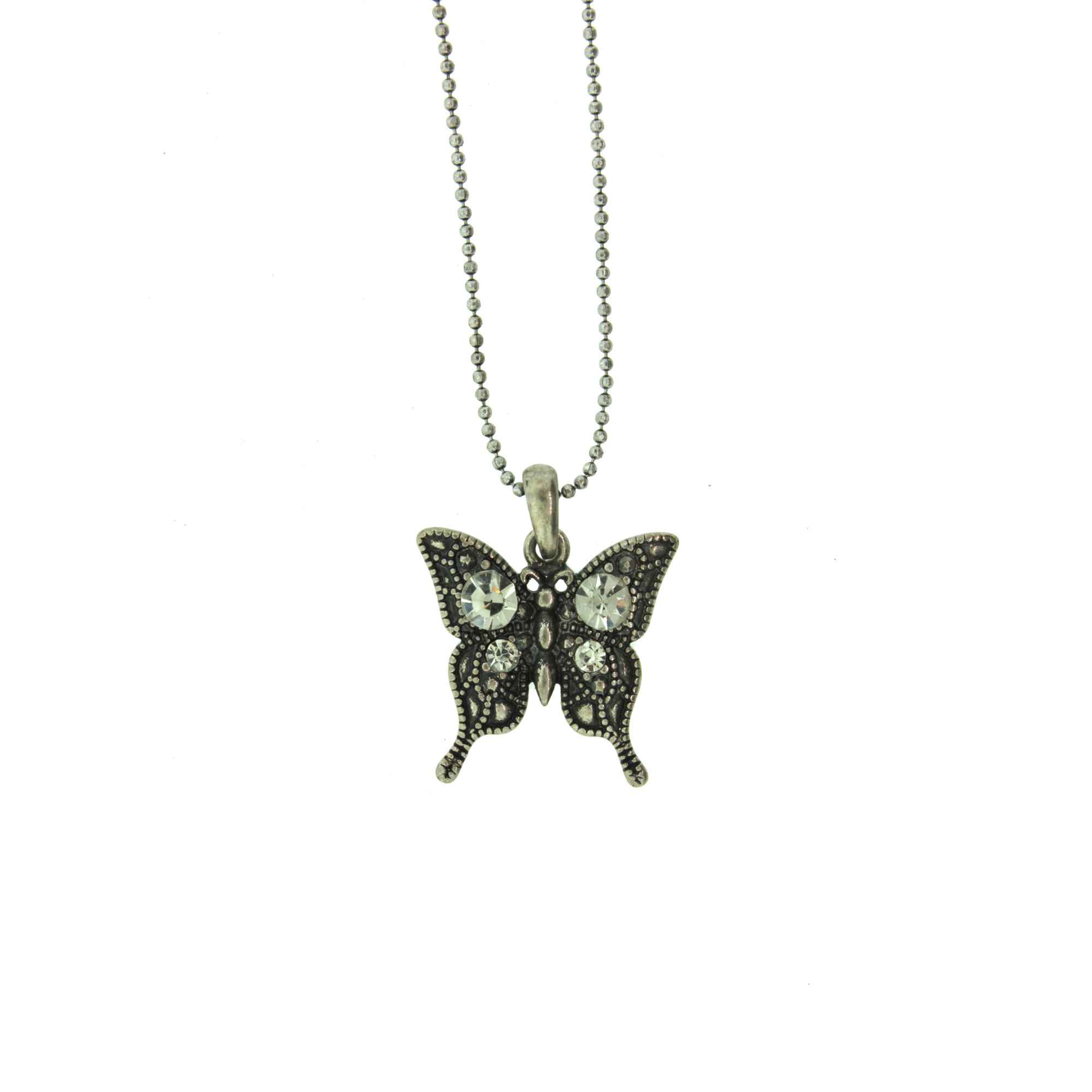Metal shop butterfly necklace