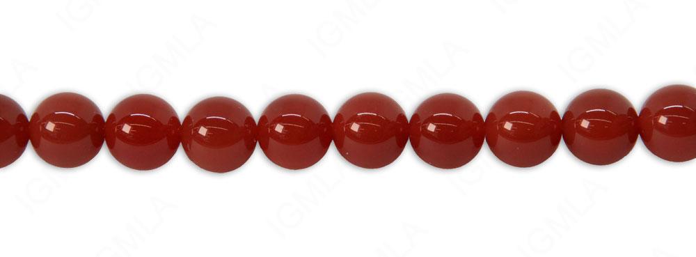 10 10mm Carnelian Agate Carved Melon Round Beads 