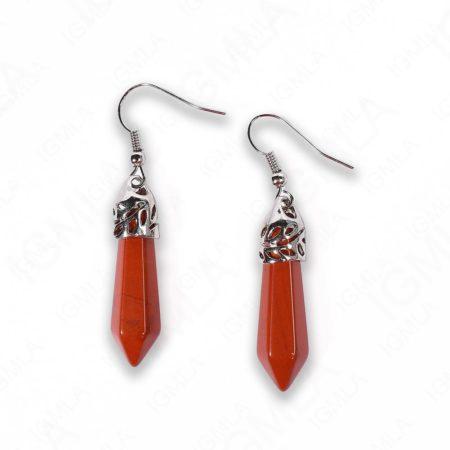 Red Jasper Point Earrings