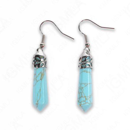 Turquoise Magnesite Point Earrings