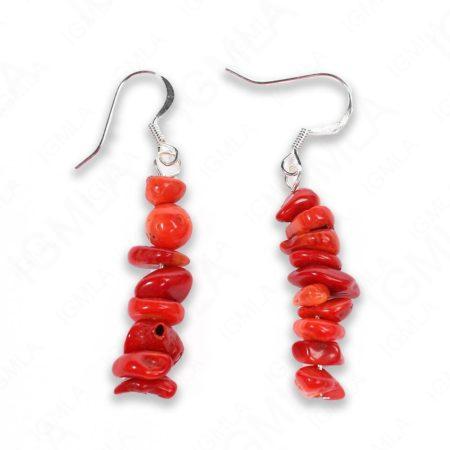 Red Sea Bamboo Coral Chips Earrings
