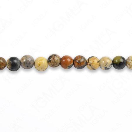 4mm Yellow Turquoise Round Beads