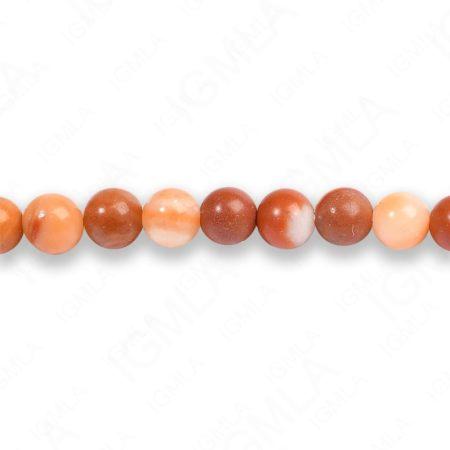 4mm Red Malachite Round Beads