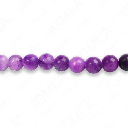 4mm Dyed Sugulite Serpentine Round Beads