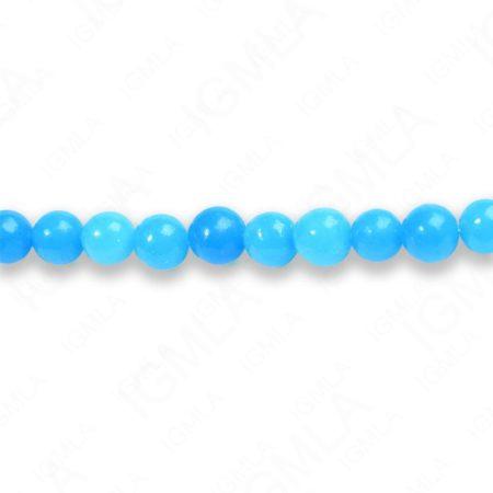 4mm Dyed Turquoise Jade Round Beads