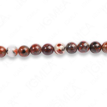 4mm Poppy Jasper Round Beads