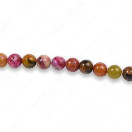 4mm Dyed Red Turtle Jasper Round Beads