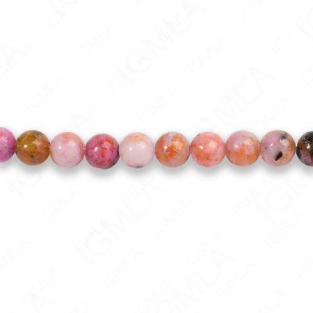 4mm Dyed Purple Moss Jasper Round Beads
