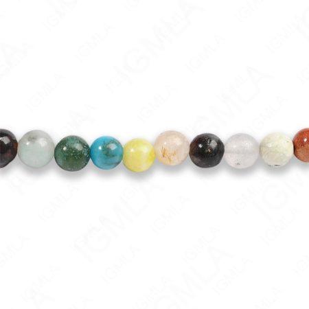 4mm Multi Stone Round Beads