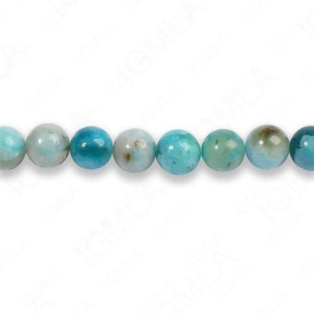 4mm Dyed Turquoise Jasper Round Beads