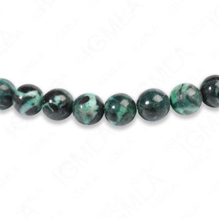 8mm Dyed Malachite Jasper Round Beads