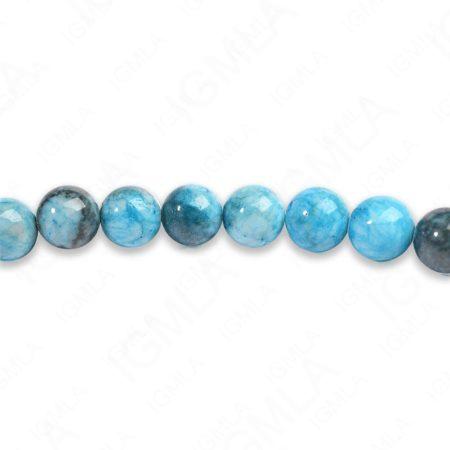 8mm Dyed Blue Amazonite Jasper Round Beads