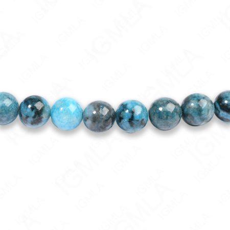 8mm Dyed Blue Amazonite Jasper Round Beads