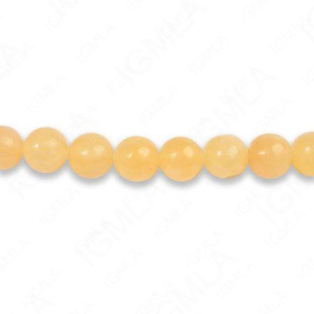 8mm Honey Jade Round Beads