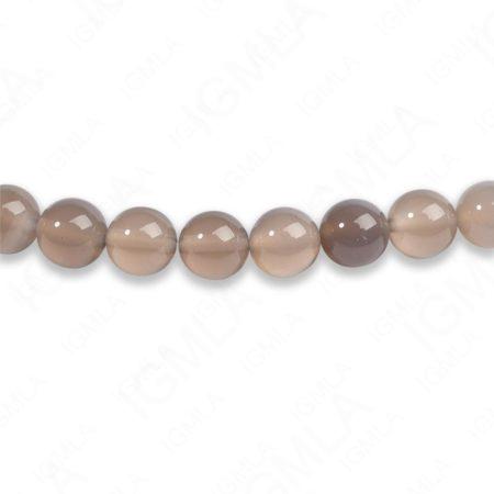 8mm Grey Agate Round Beads