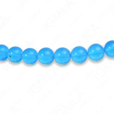 8mm Dark Aqua Quartz Round Beads