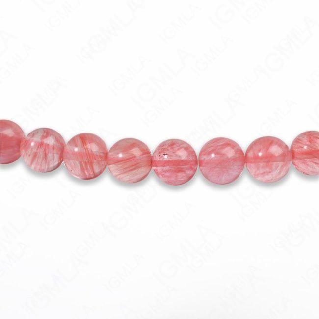 8mm Cherry Quartz Round Beads