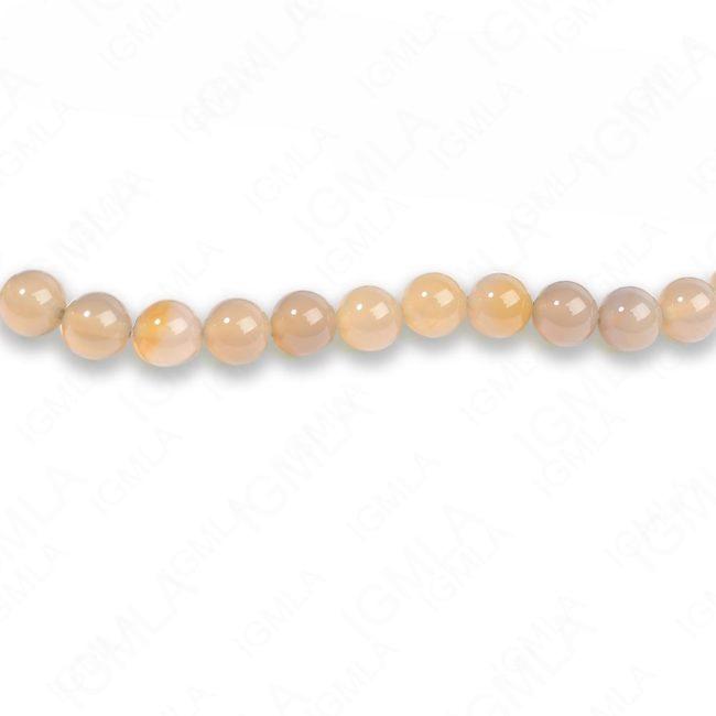 8mm Natural Agate Round Beads