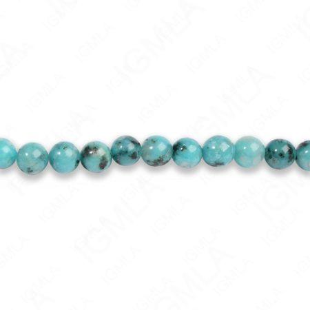 8mm Dyed Kiwi Turquoise Jasper Round Beads