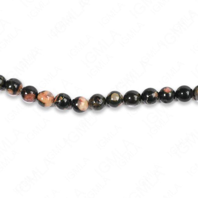 8mm Plum Blossom Jasper Round Beads