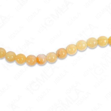 12mm Yellow Jade Round Beads
