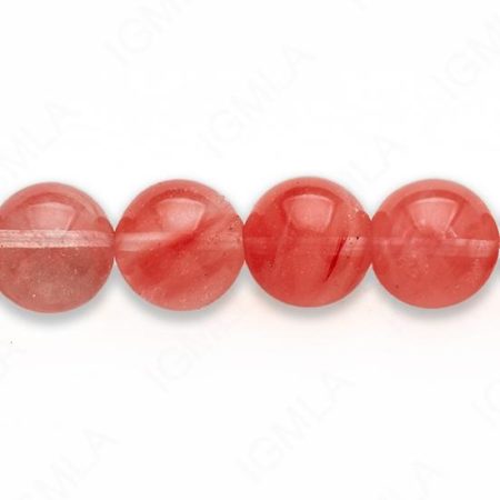 16″ 14 M.M. Cherry Quartz Round Beads