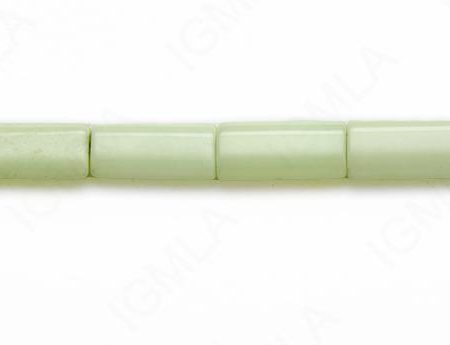 15-16″ 8X16mm Lemon Chrysophrase Rectangle Plain Beads