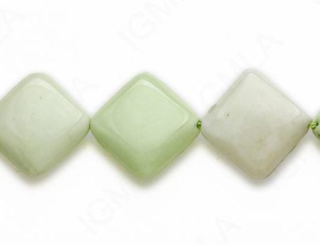 15-16″ 20mm Lemon Chrysophrase Diamond Plain Beads