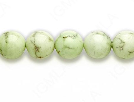 15-16″ 16mm Lemon Chrysophrase Round Plain Beads
