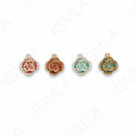 Zinc Alloy Pink, Teal, Gold & Silver Plated Butterfly Pendants