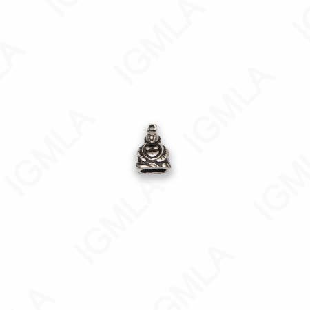 Small Zinc Alloy Antique Silver Buddha Charm