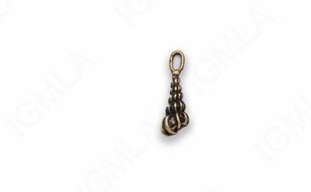 Small Zinc Alloy Antique Gold Shell Charm
