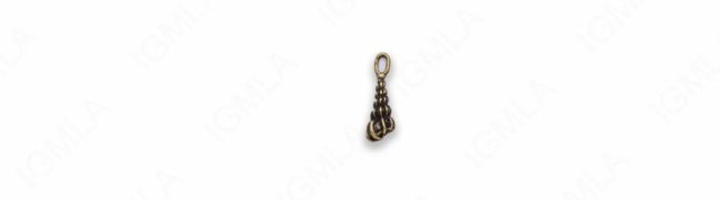 Small Zinc Alloy Antique Gold Shell Charm