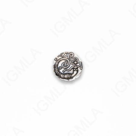 Zinc Alloy Mermaid Ant Silver Coin Pendants